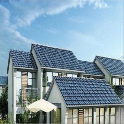 Does the installation of photovoltaic tiles on the roof produce radiation?